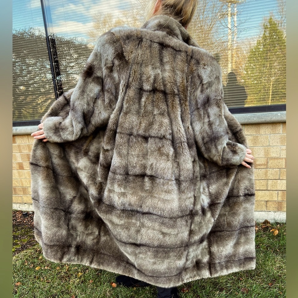 BALENCIAGA Paris Mink Fur Coat